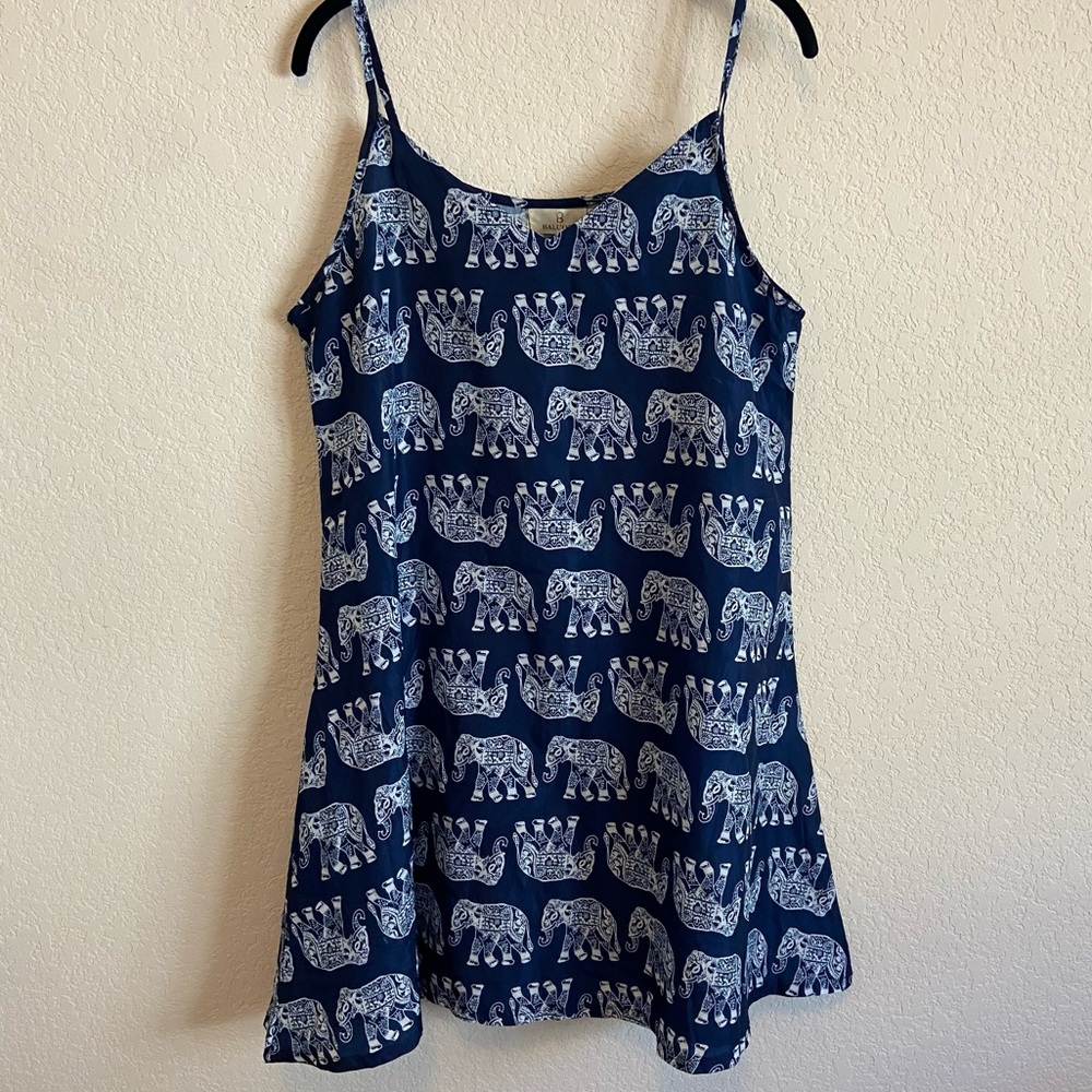 Baluoke Elephant Print Tank Dress Medium